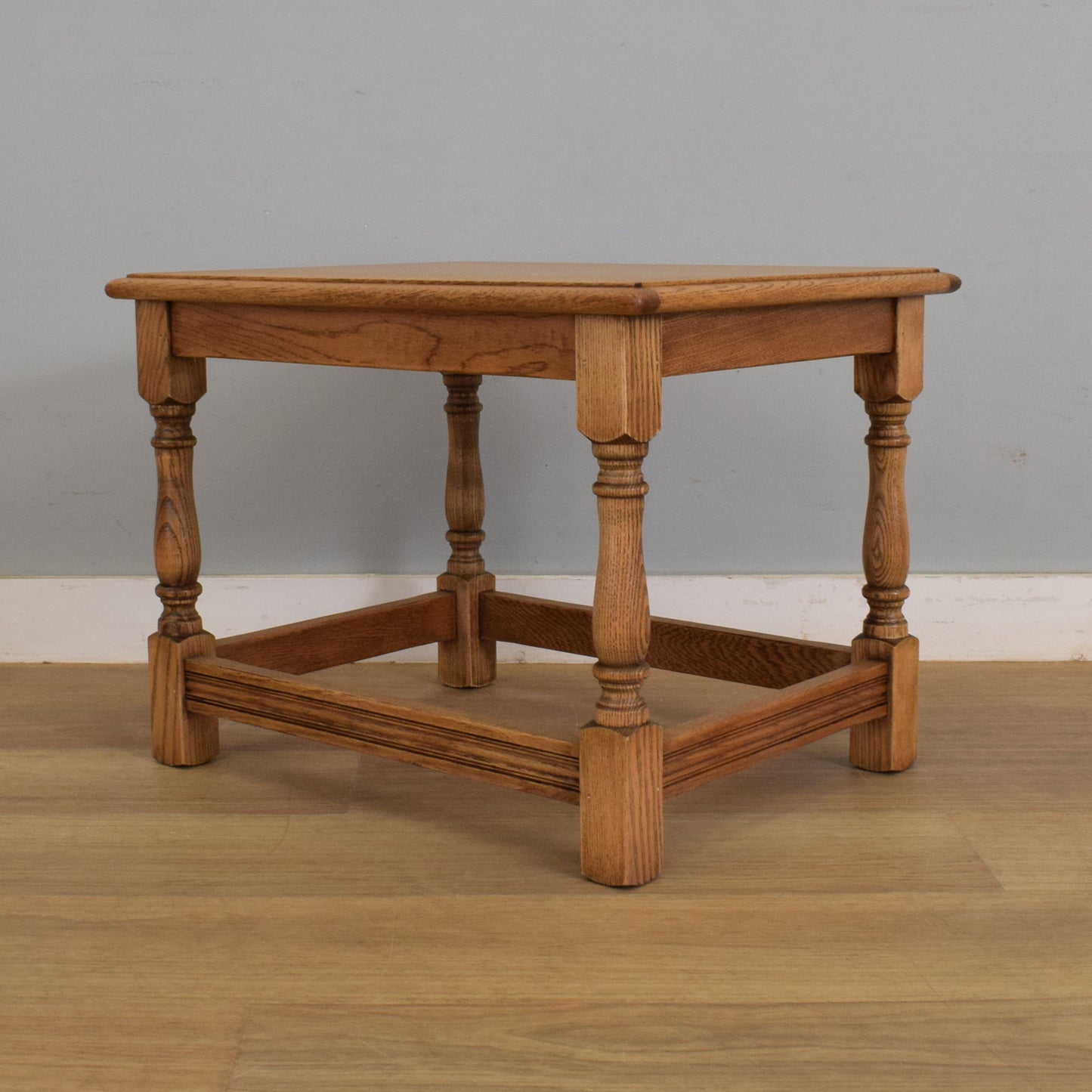 Side By Side Oak Nest of Tables