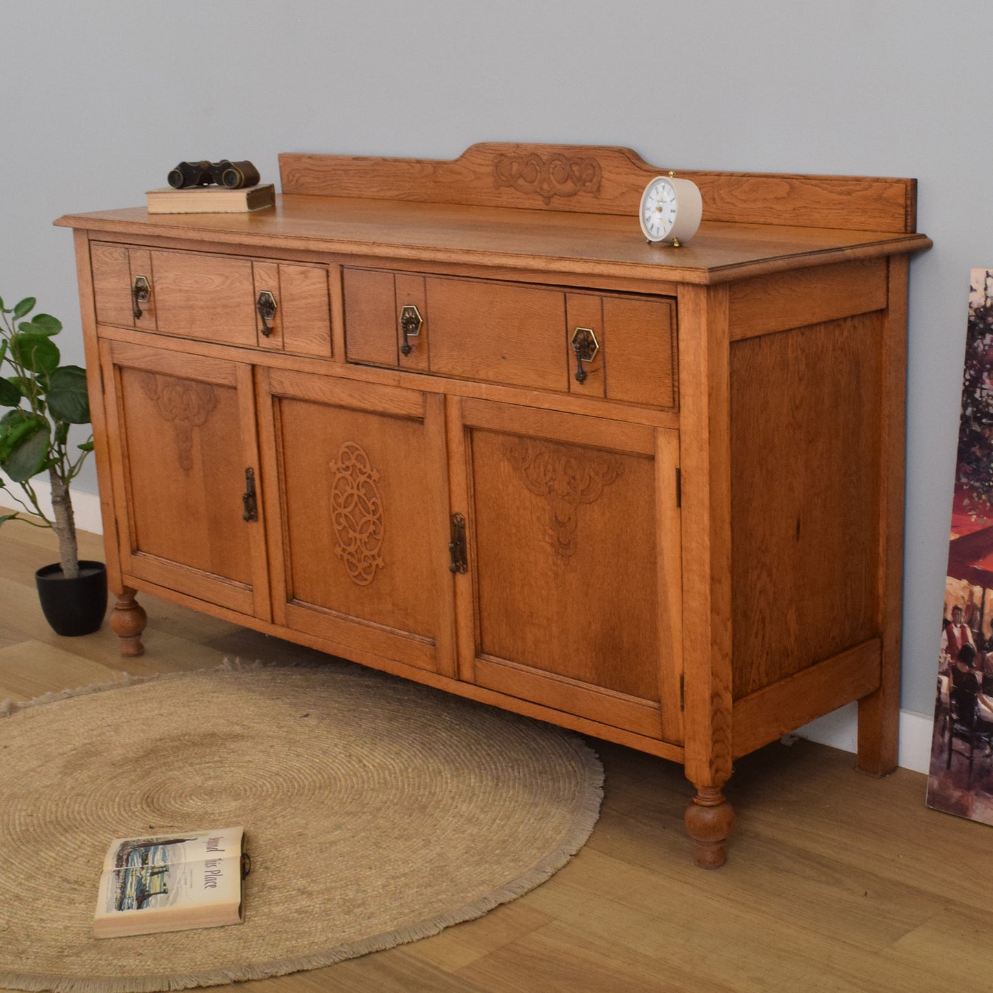 Large Oak Sideboard