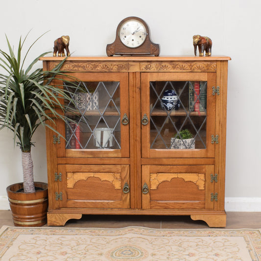 Oak Glazed Bookcase