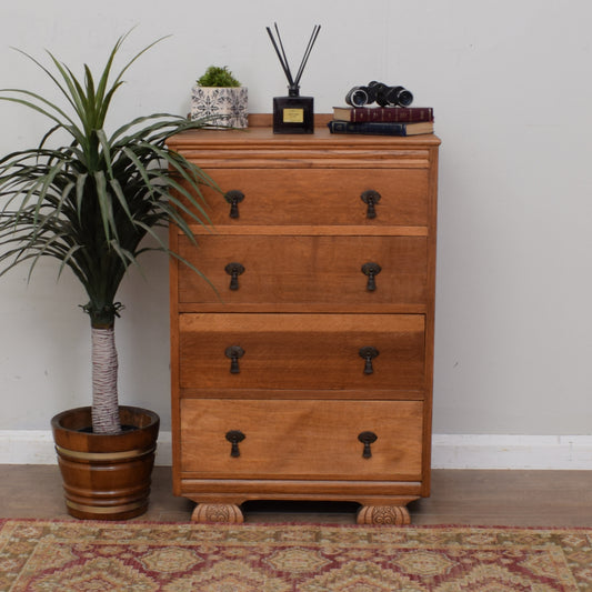 Restored Oak Chest of Drawers