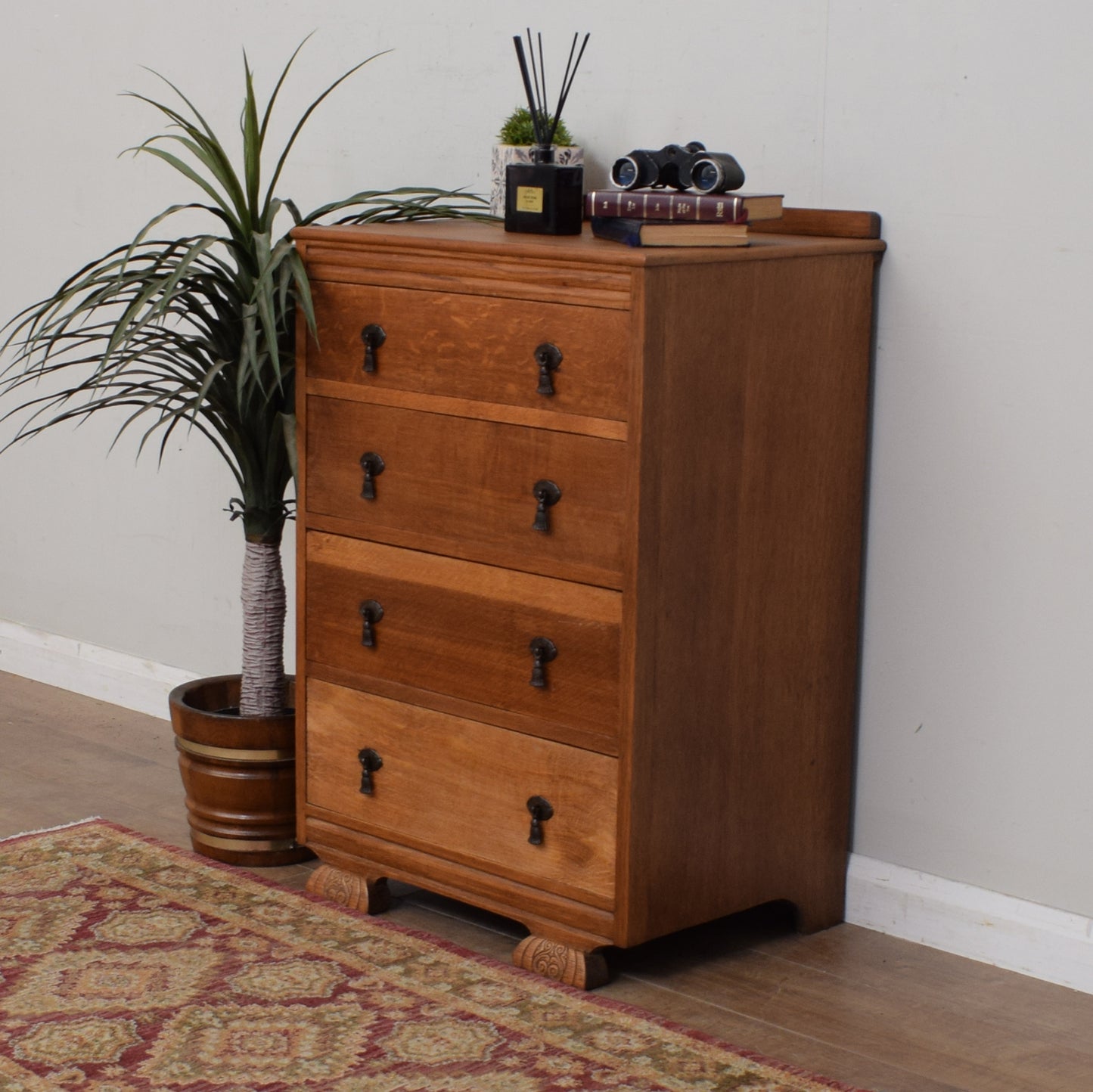 Restored Oak Chest of Drawers