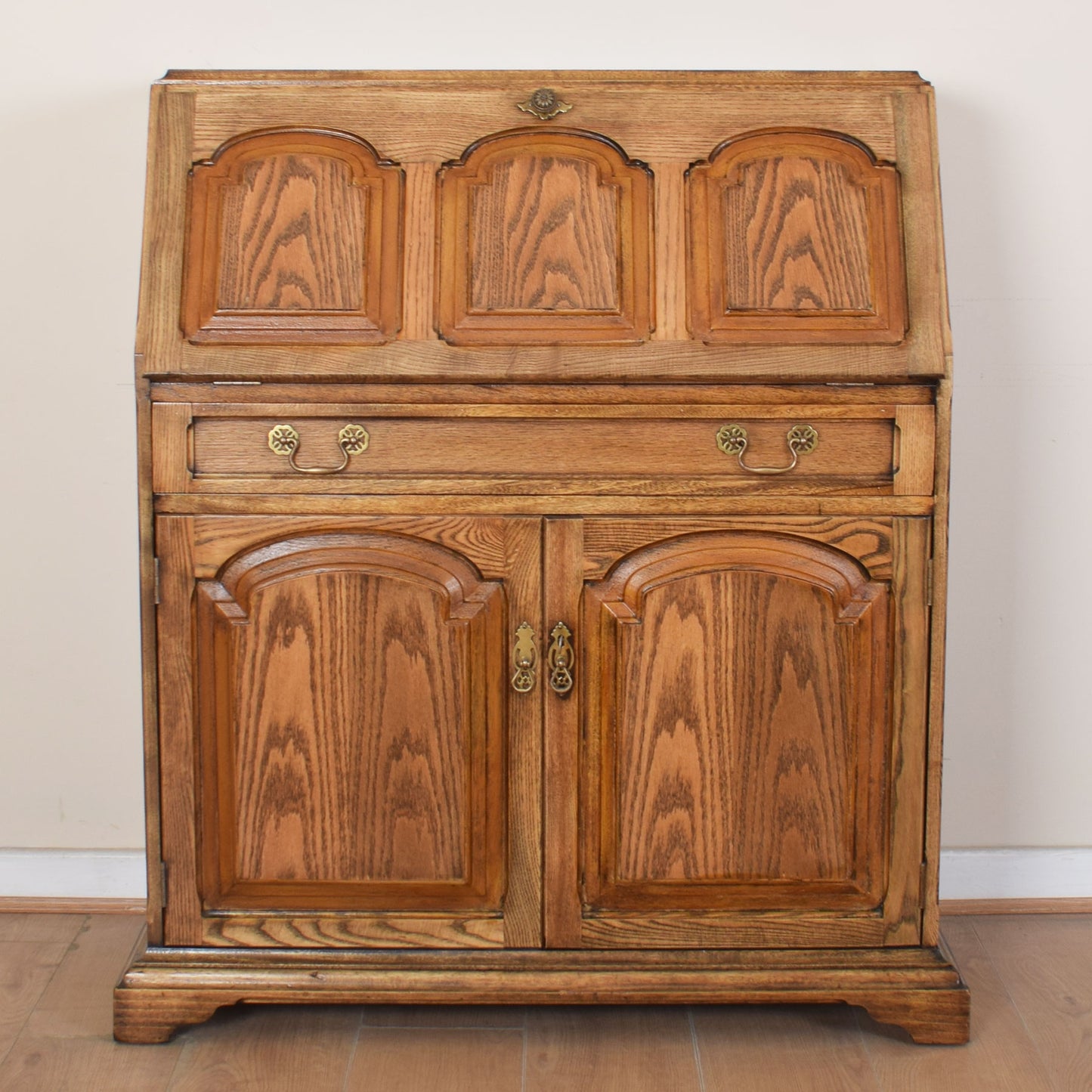 Large Oak Writing Bureau