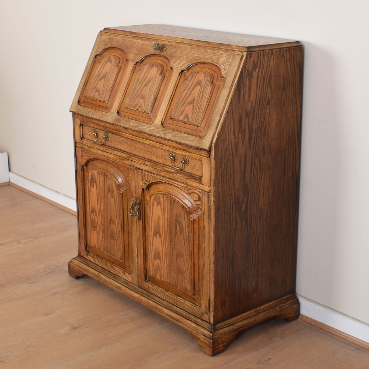 Large Oak Writing Bureau
