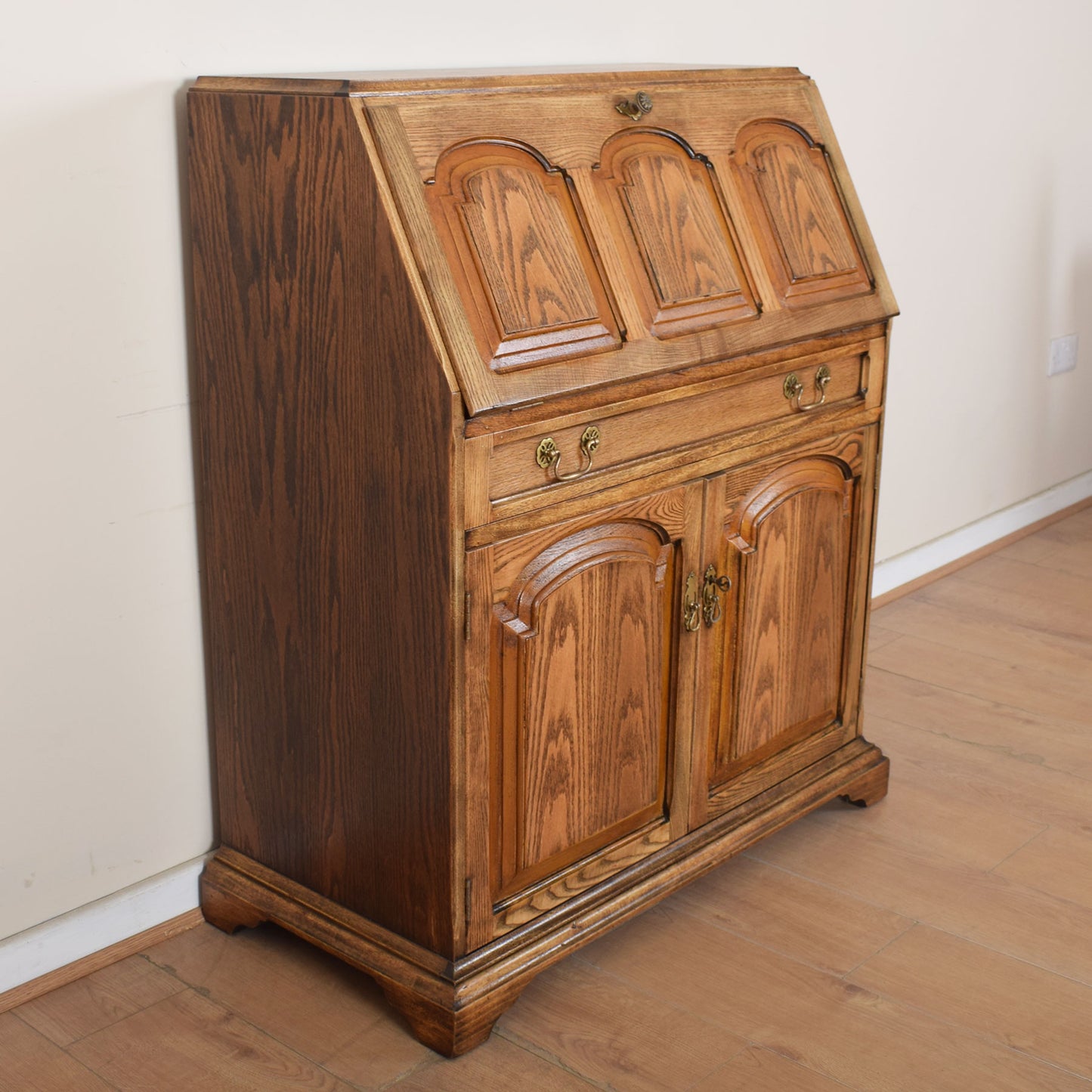 Large Oak Writing Bureau