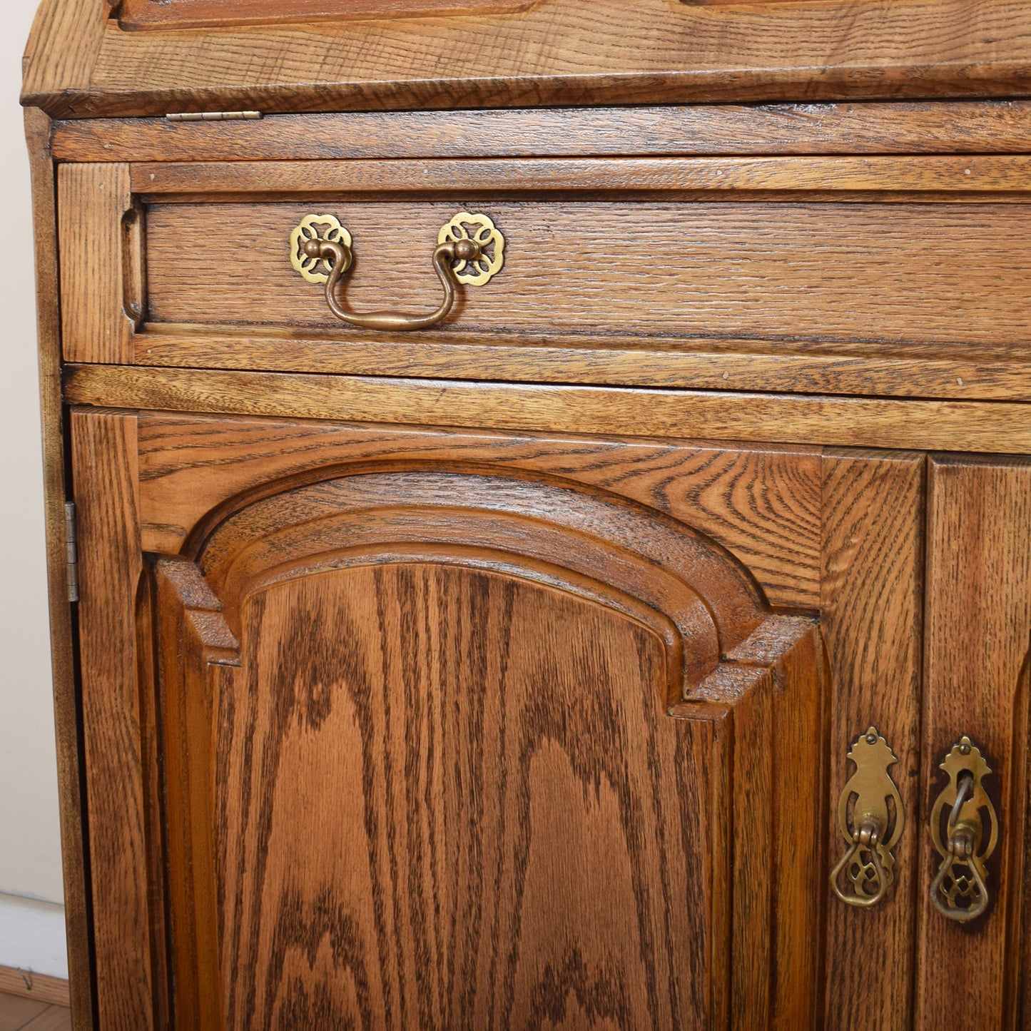 Large Oak Writing Bureau