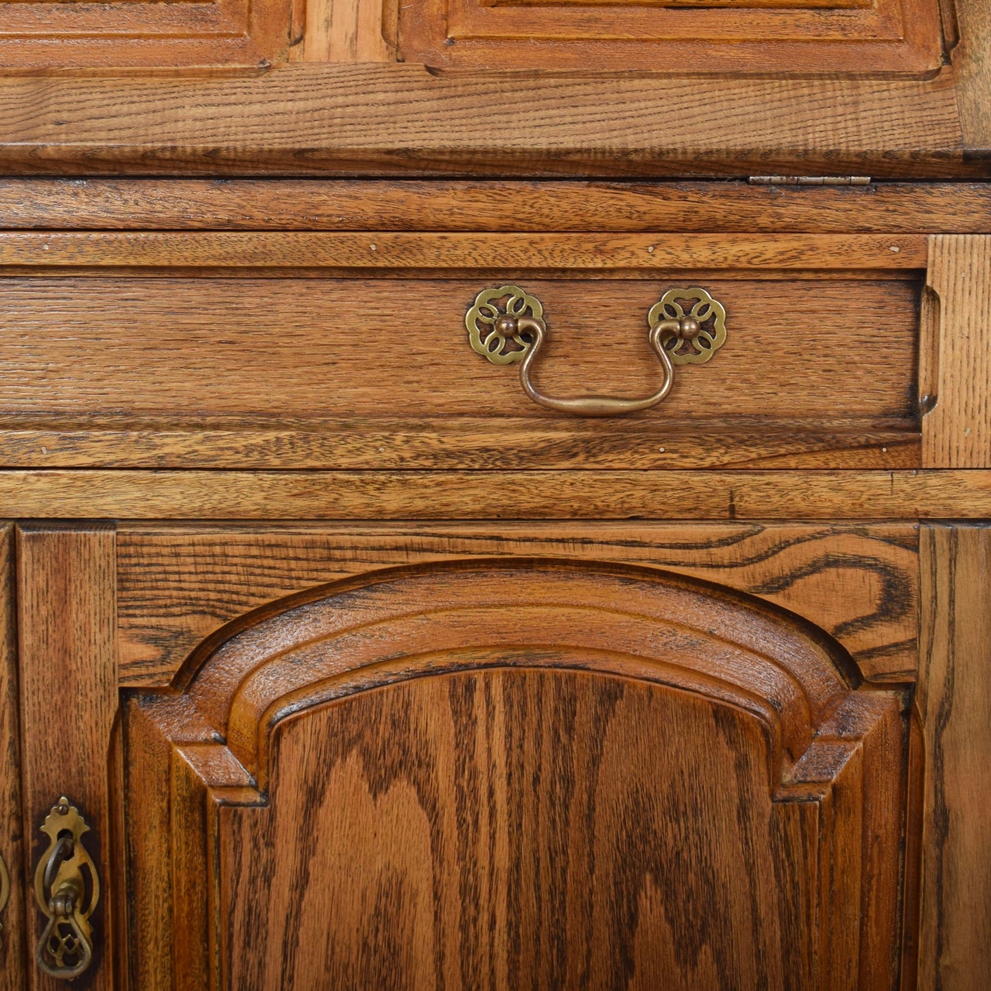 Large Oak Writing Bureau
