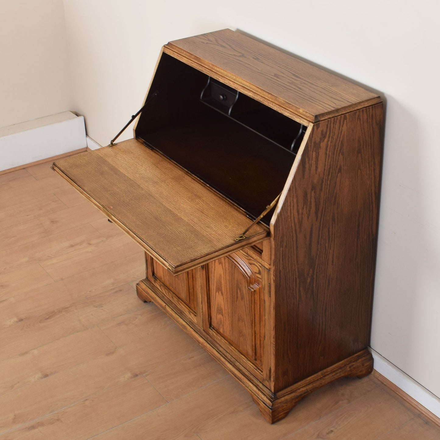 Large Oak Writing Bureau