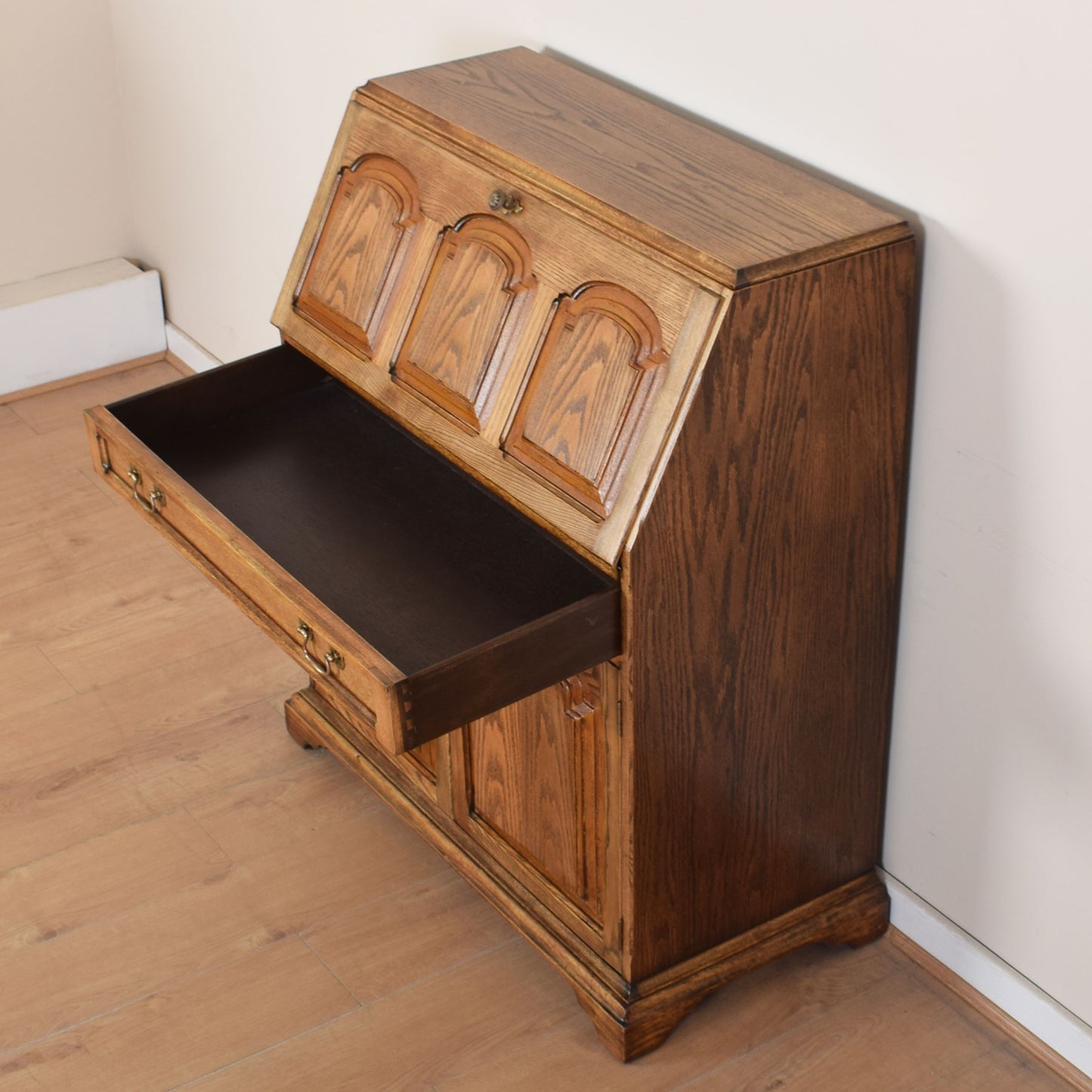 Large Oak Writing Bureau