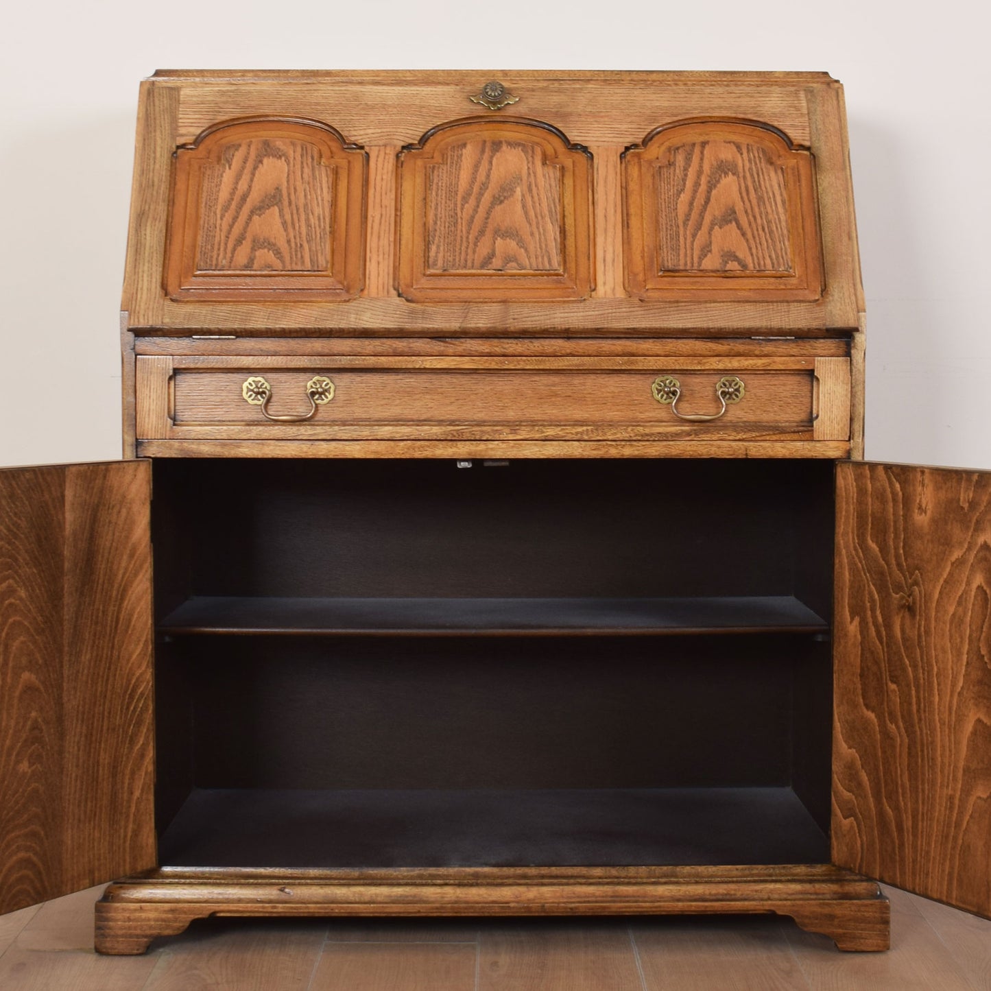 Large Oak Writing Bureau