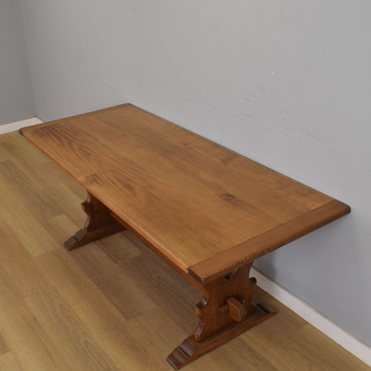 Oak Table and Six Chairs