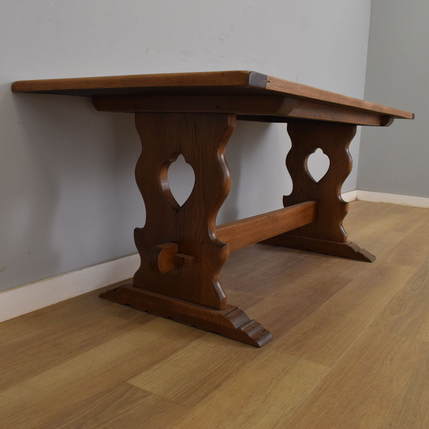 Oak Table and Six Chairs