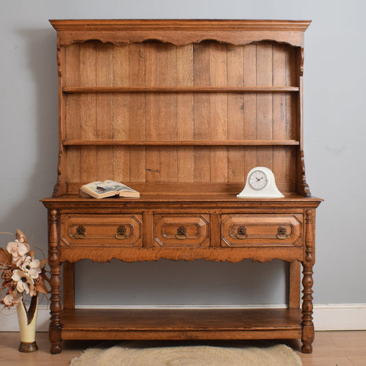 Large Solid Oak Dresser