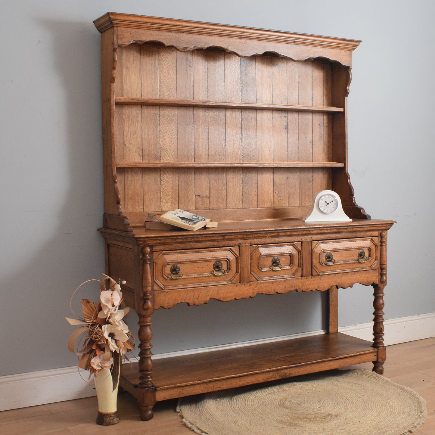 Large Solid Oak Dresser