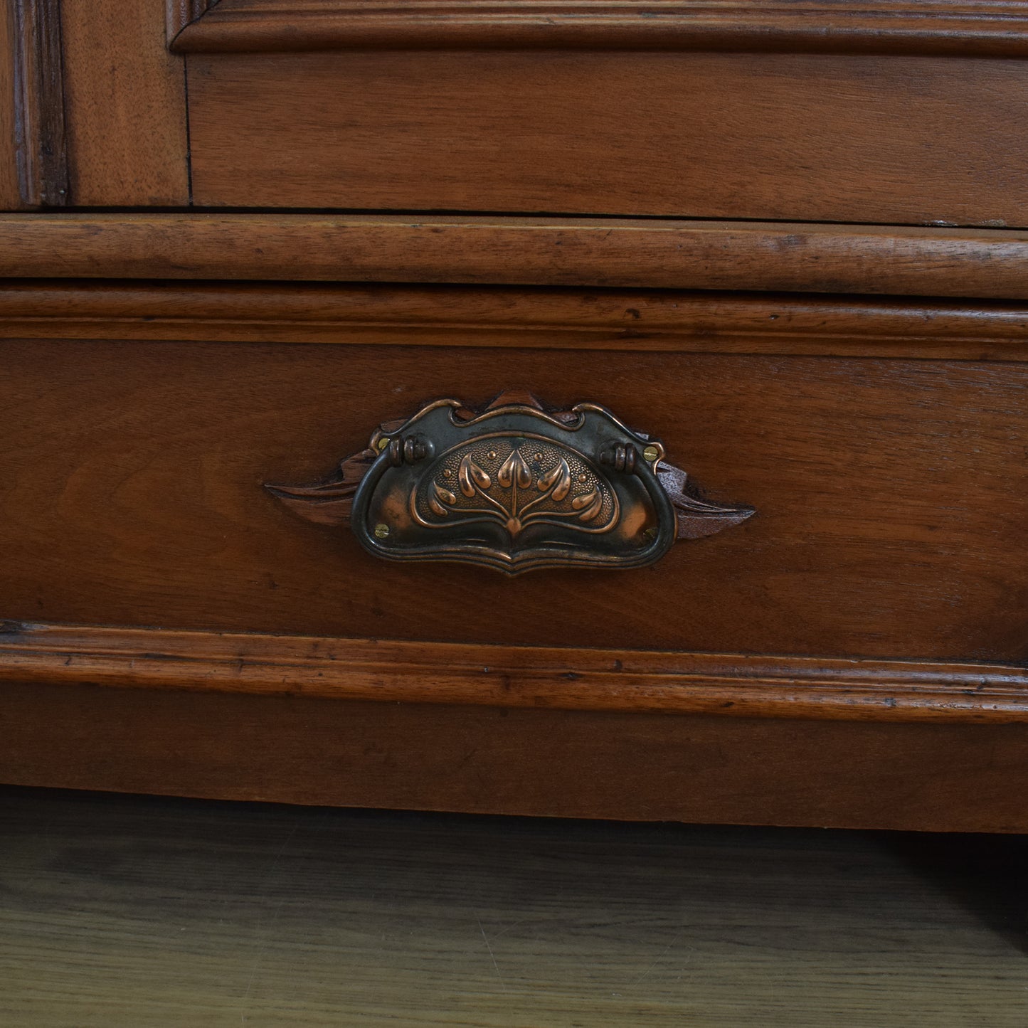 Large Glazed Oak Display Cabinet