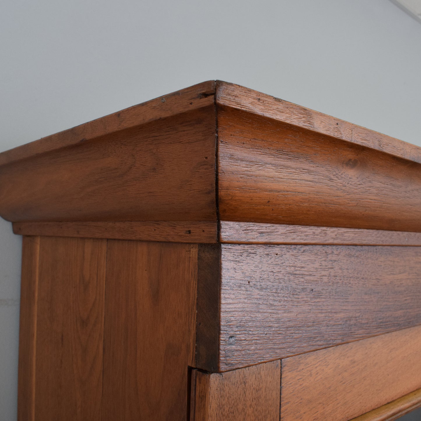 Large Glazed Oak Display Cabinet