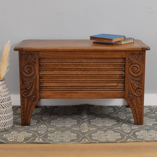 Restored Oak Blanket Box