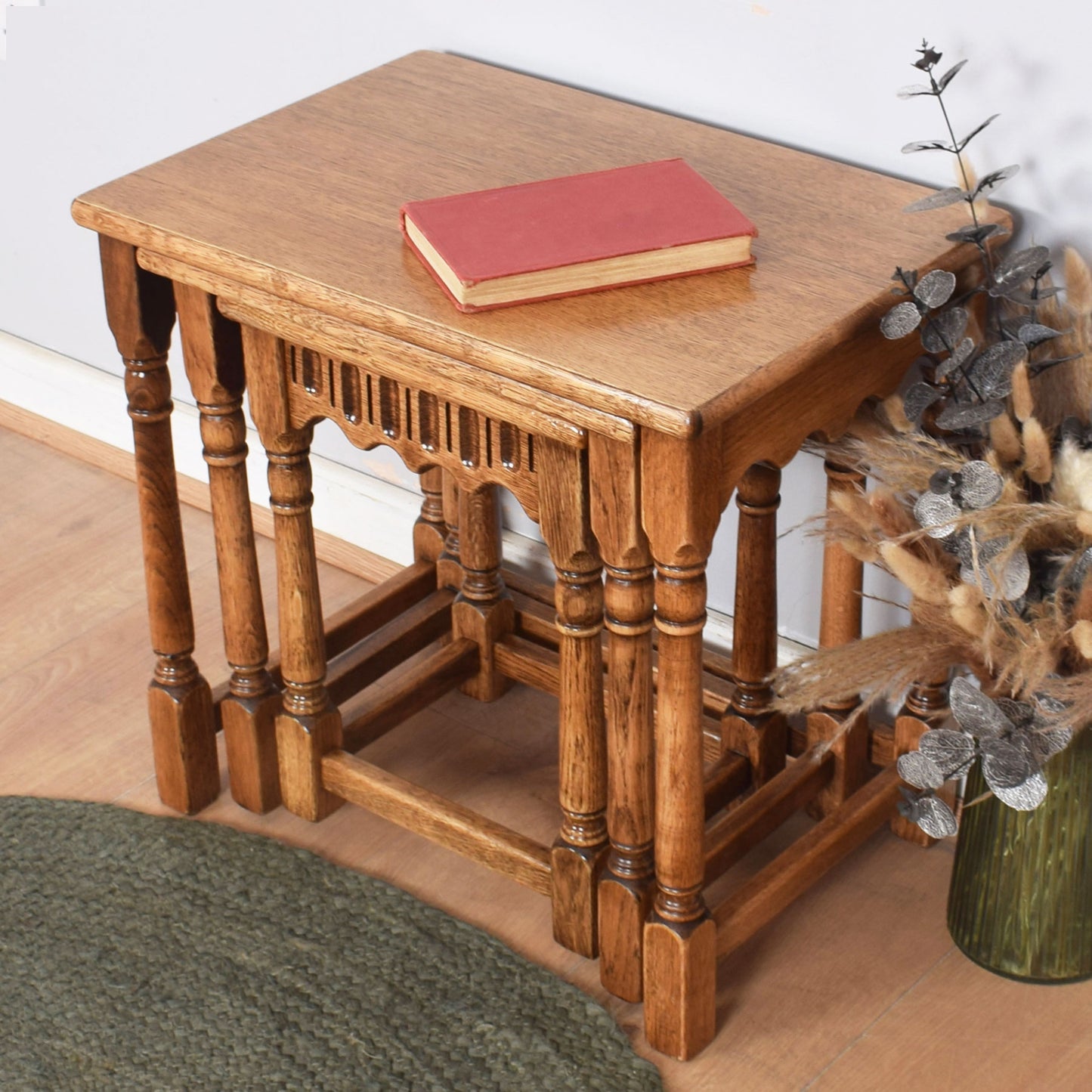 Oak Nest of Table