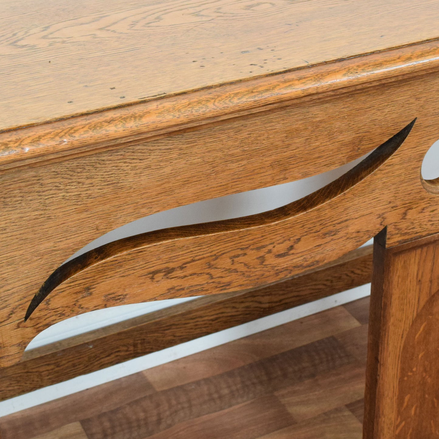 Carved Oak Hall Table