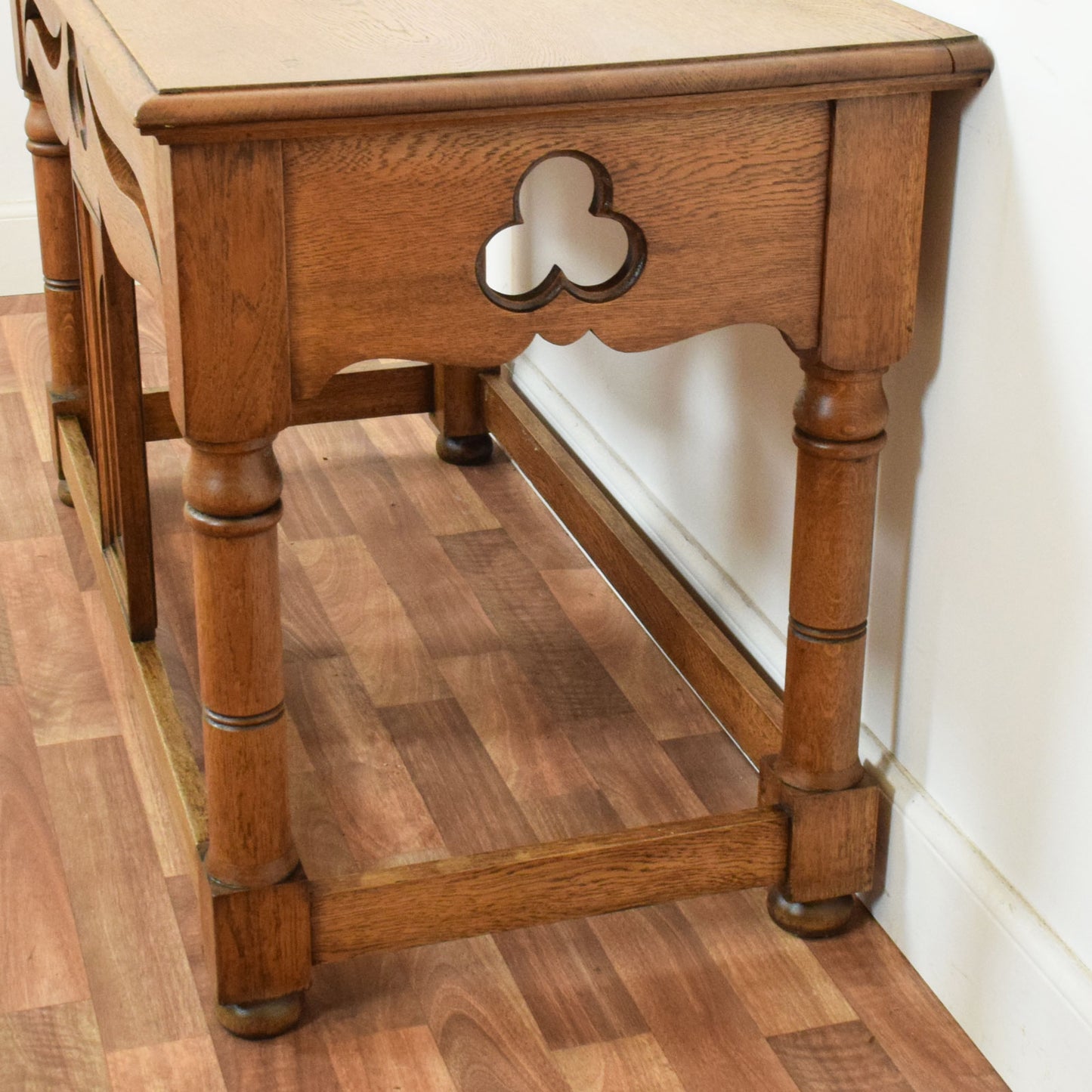 Carved Oak Hall Table