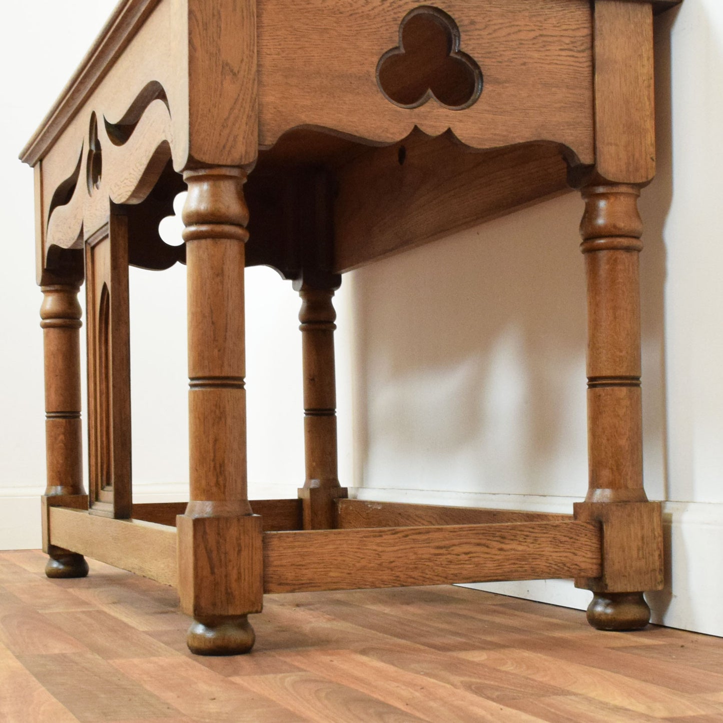 Carved Oak Hall Table
