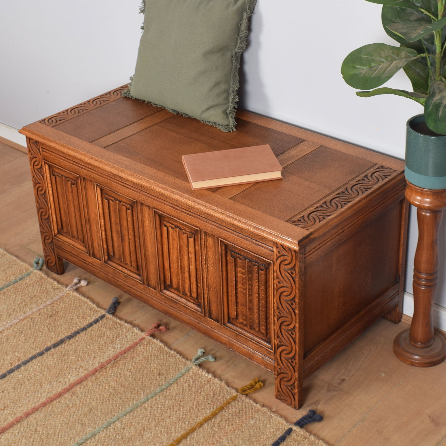 Oak furniture blanket box hotsell