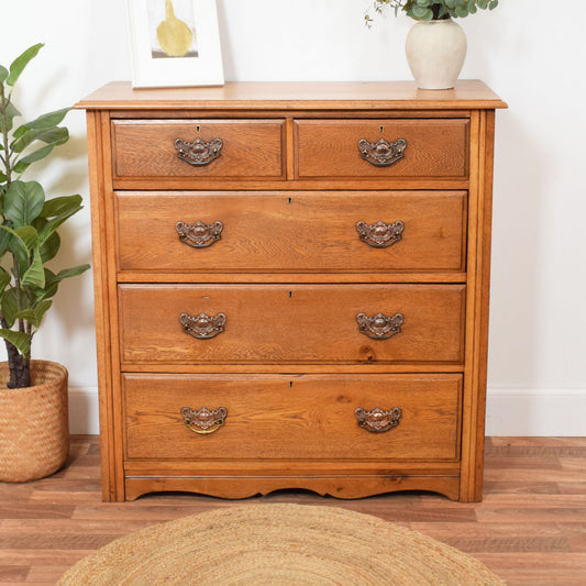 Restored Oak Chest of Drawers