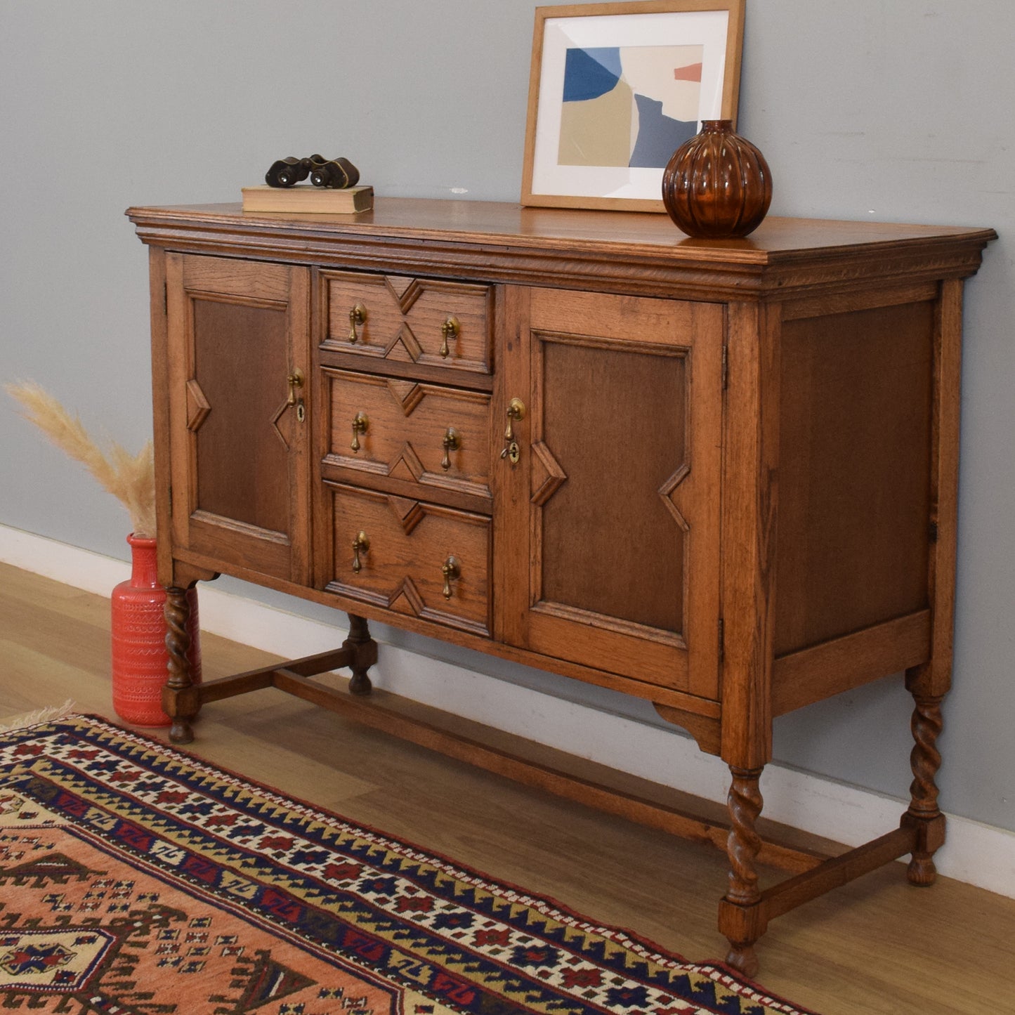 Vintage Oak Sideboard