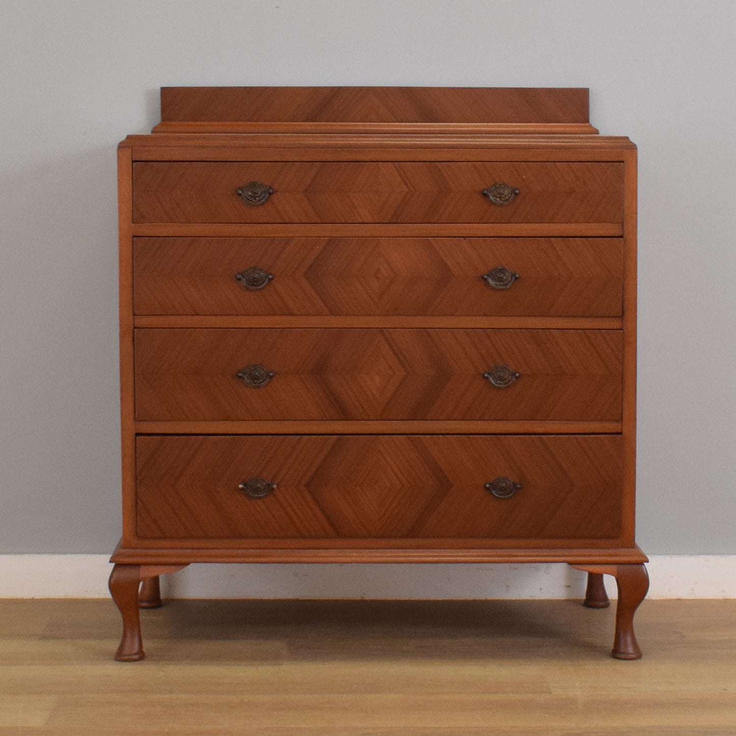 Large Refinished Mahogany Chest of Drawers