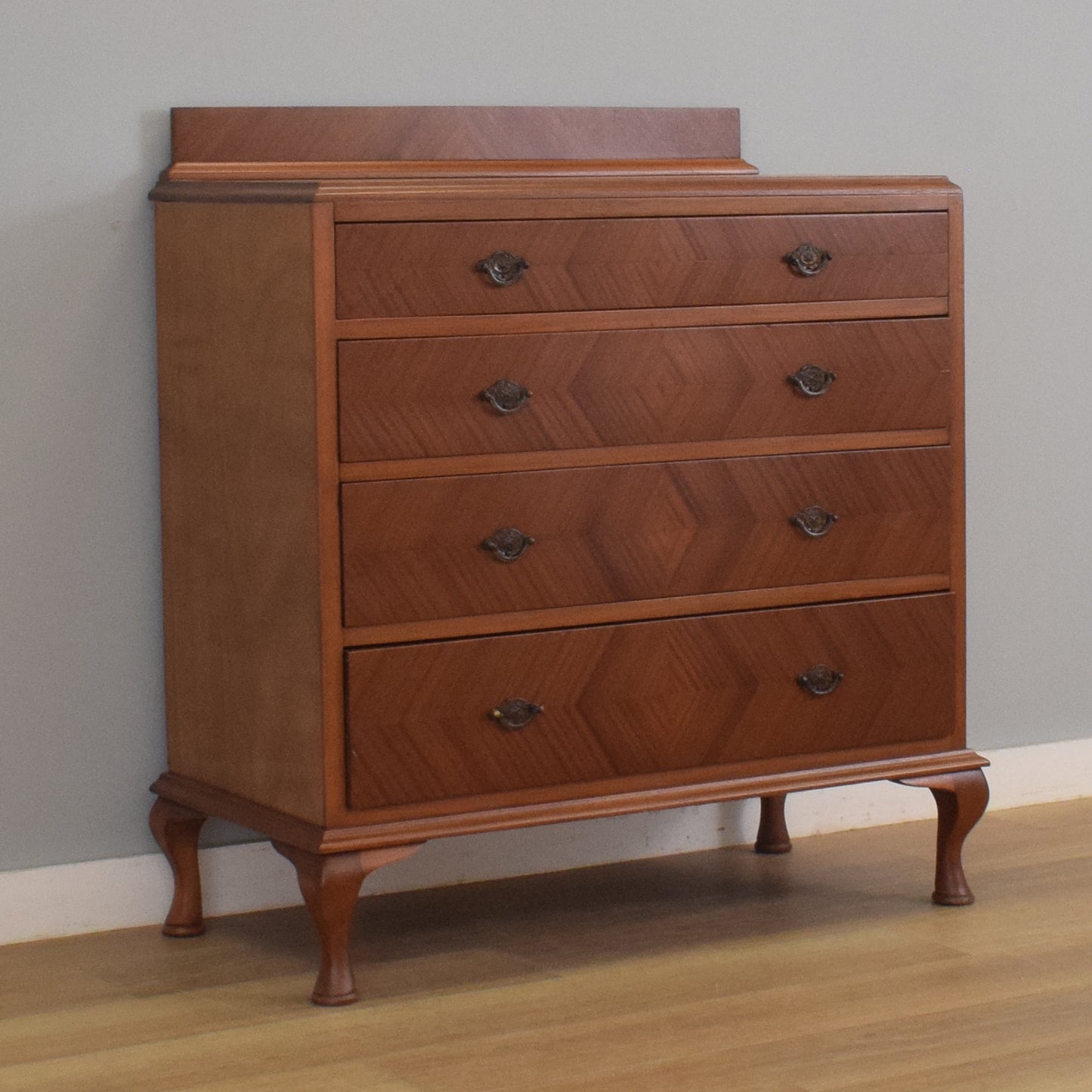 Large Refinished Mahogany Chest of Drawers