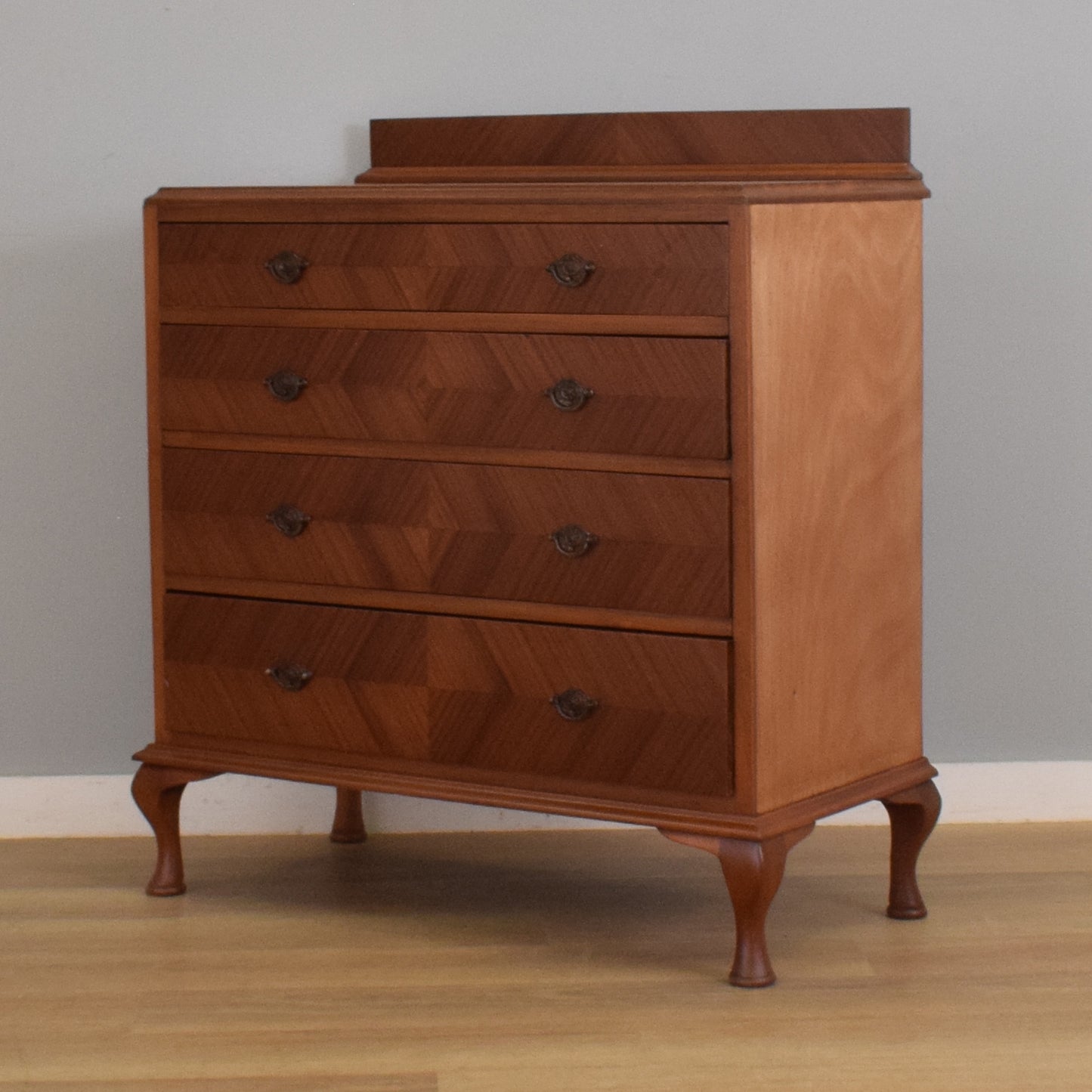 Large Refinished Mahogany Chest of Drawers