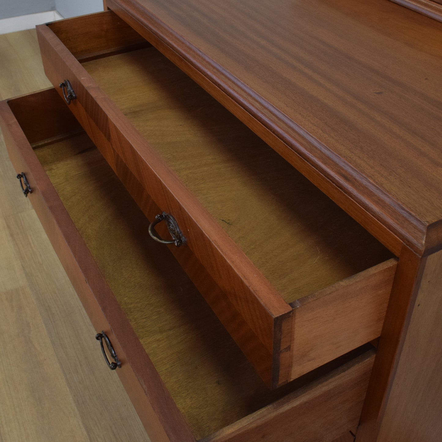 Large Refinished Mahogany Chest of Drawers
