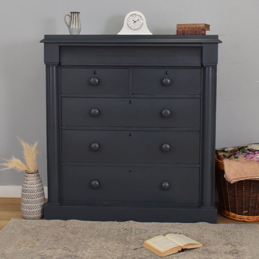 Large Painted Mahogany Chest of Drawers
