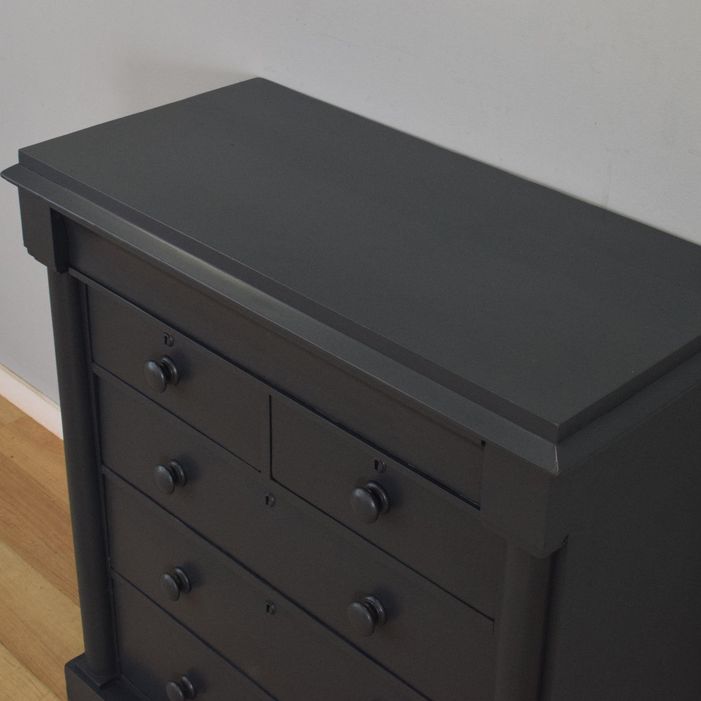 Large Painted Mahogany Chest of Drawers