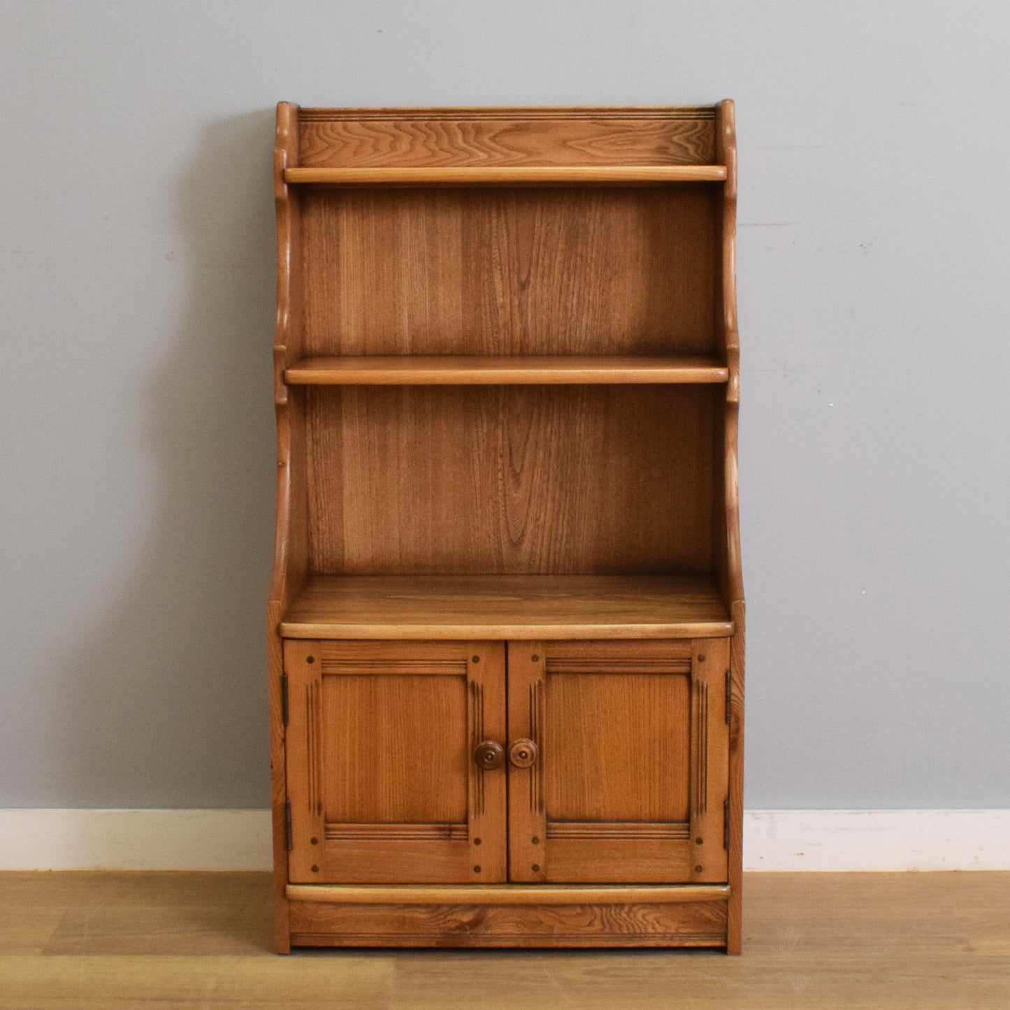 Restored Ercol Waterfall Bookcase