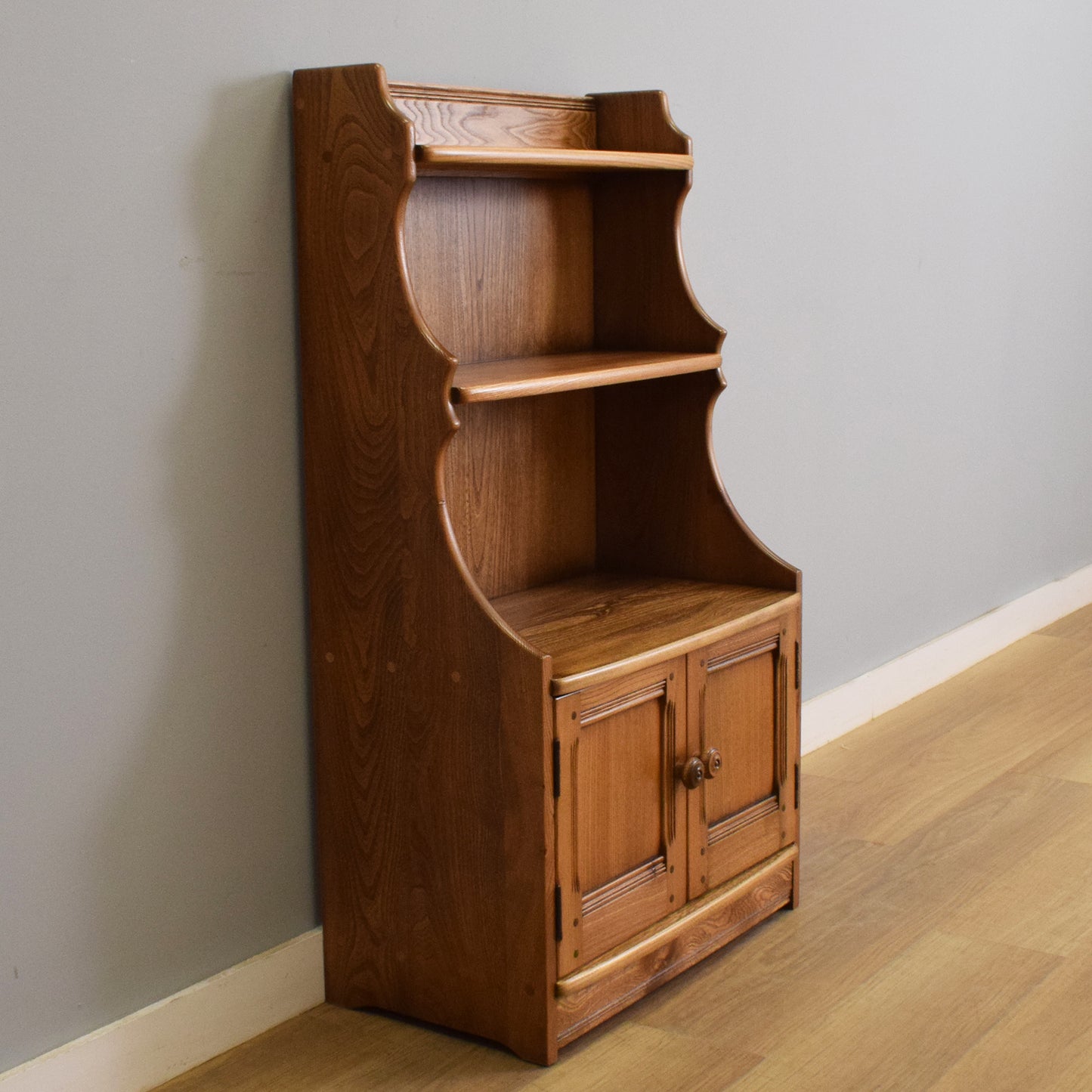 Restored Ercol Waterfall Bookcase