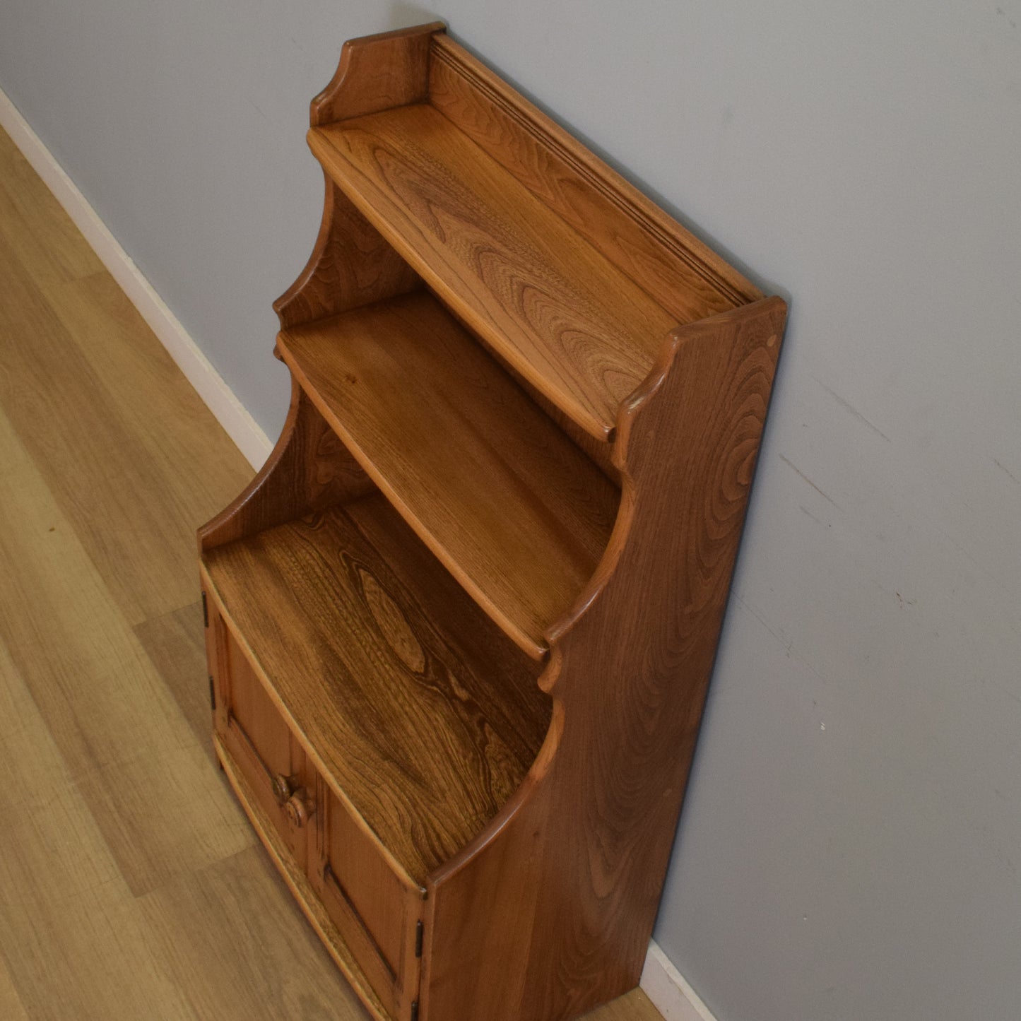 Restored Ercol Waterfall Bookcase