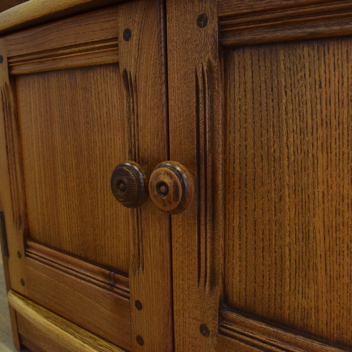 Restored Ercol Waterfall Bookcase