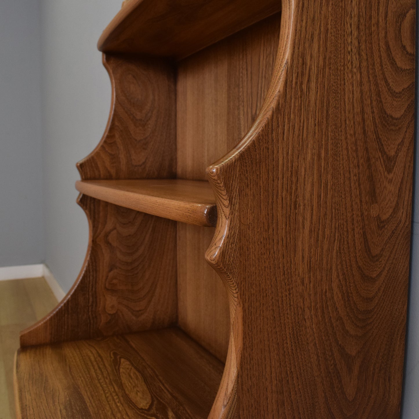Restored Ercol Waterfall Bookcase