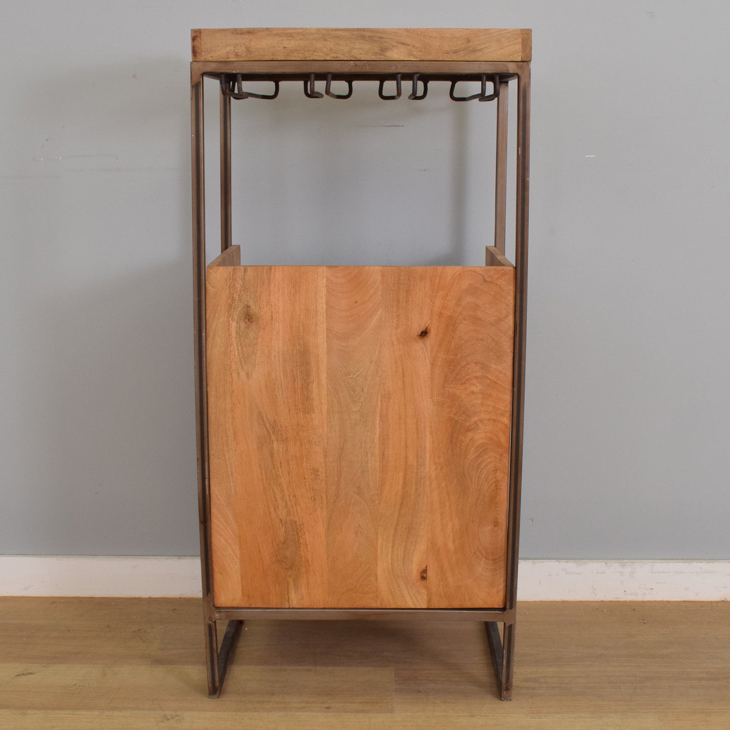 Mango and Iron Bottle Rack