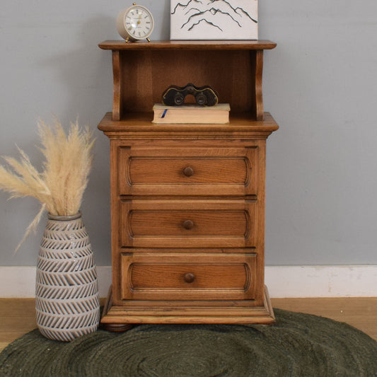 Restored Oak Bedside Cabinet
