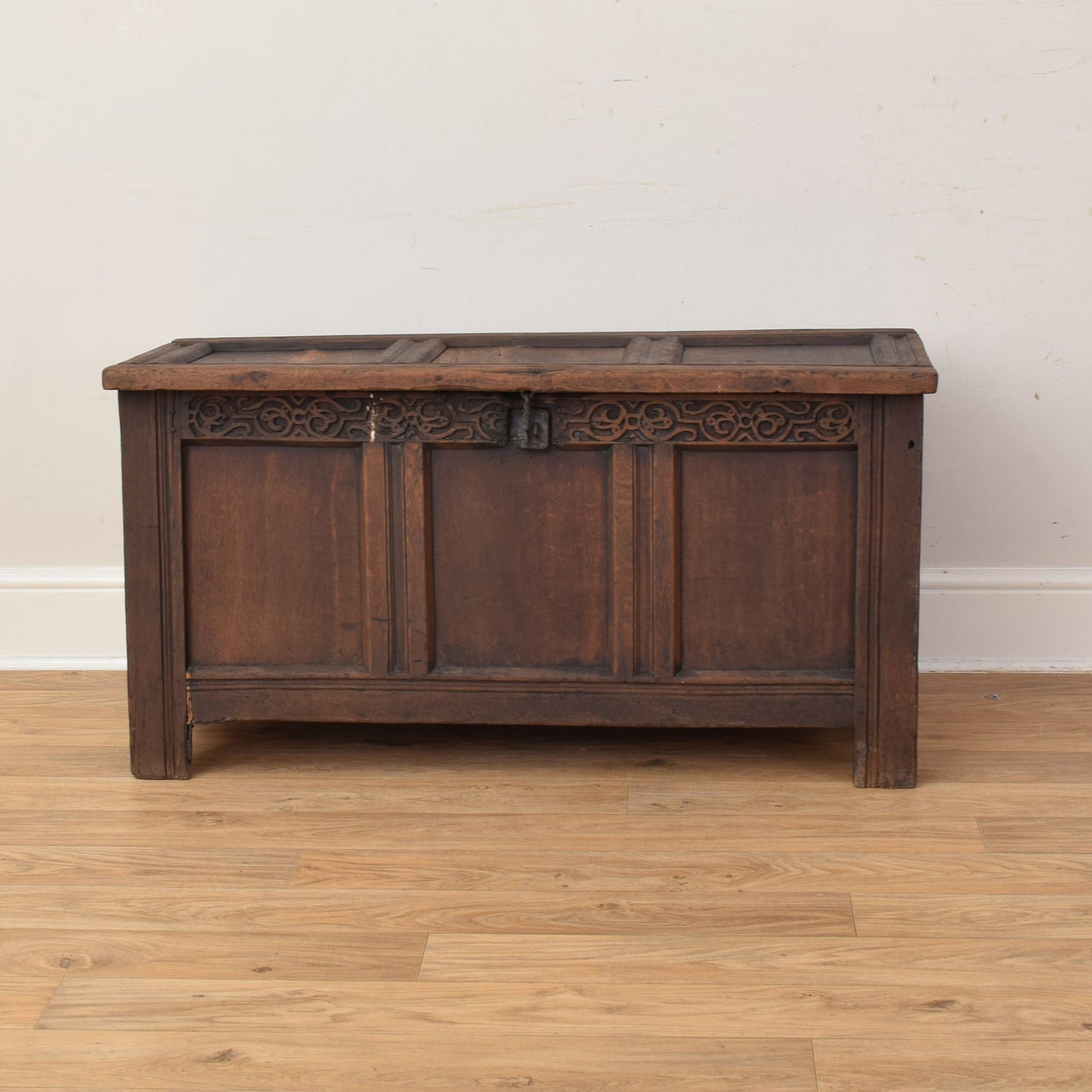 Antique Oak Blanket Box