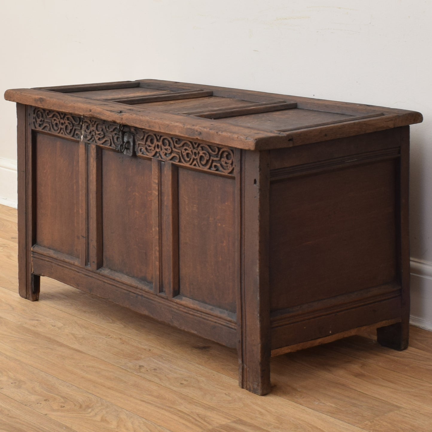 Antique Oak Blanket Box