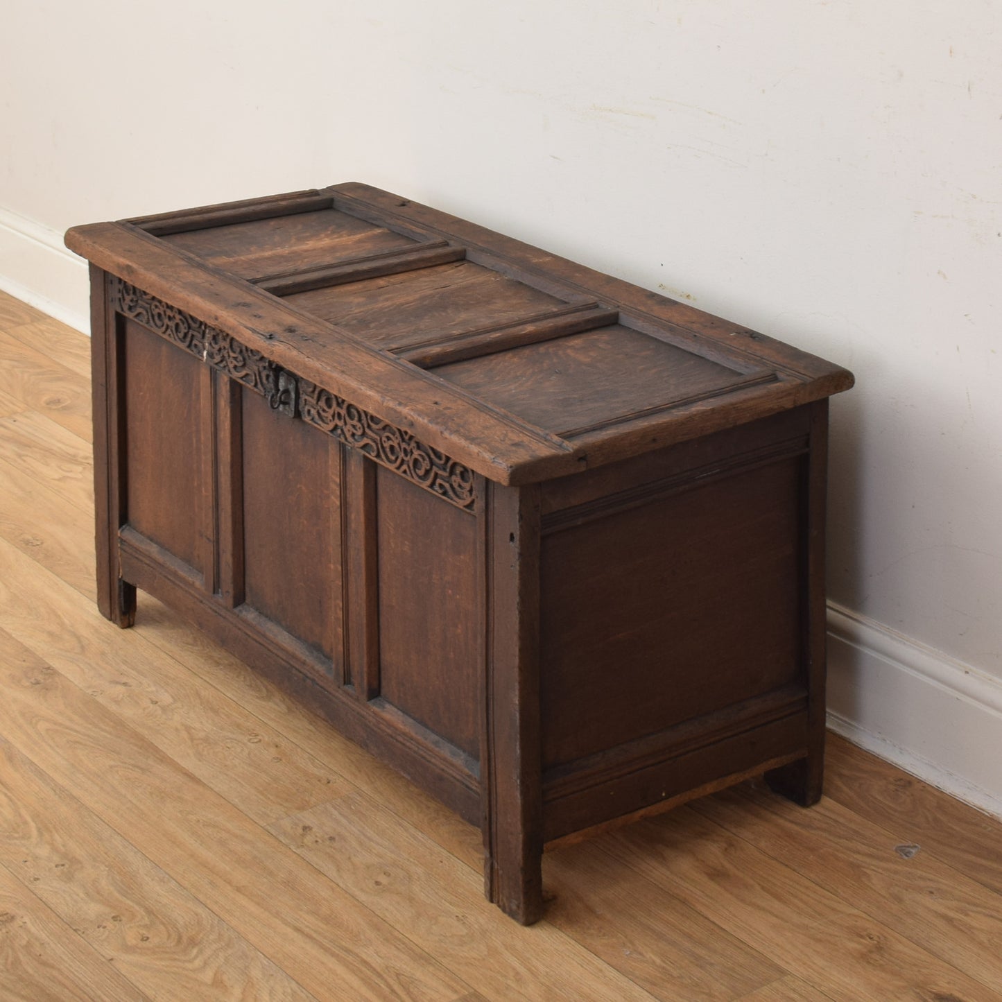 Antique Oak Blanket Box