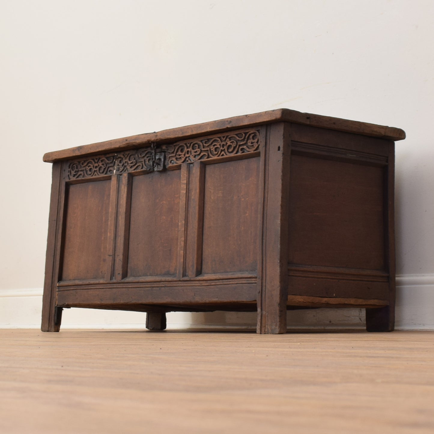 Antique Oak Blanket Box