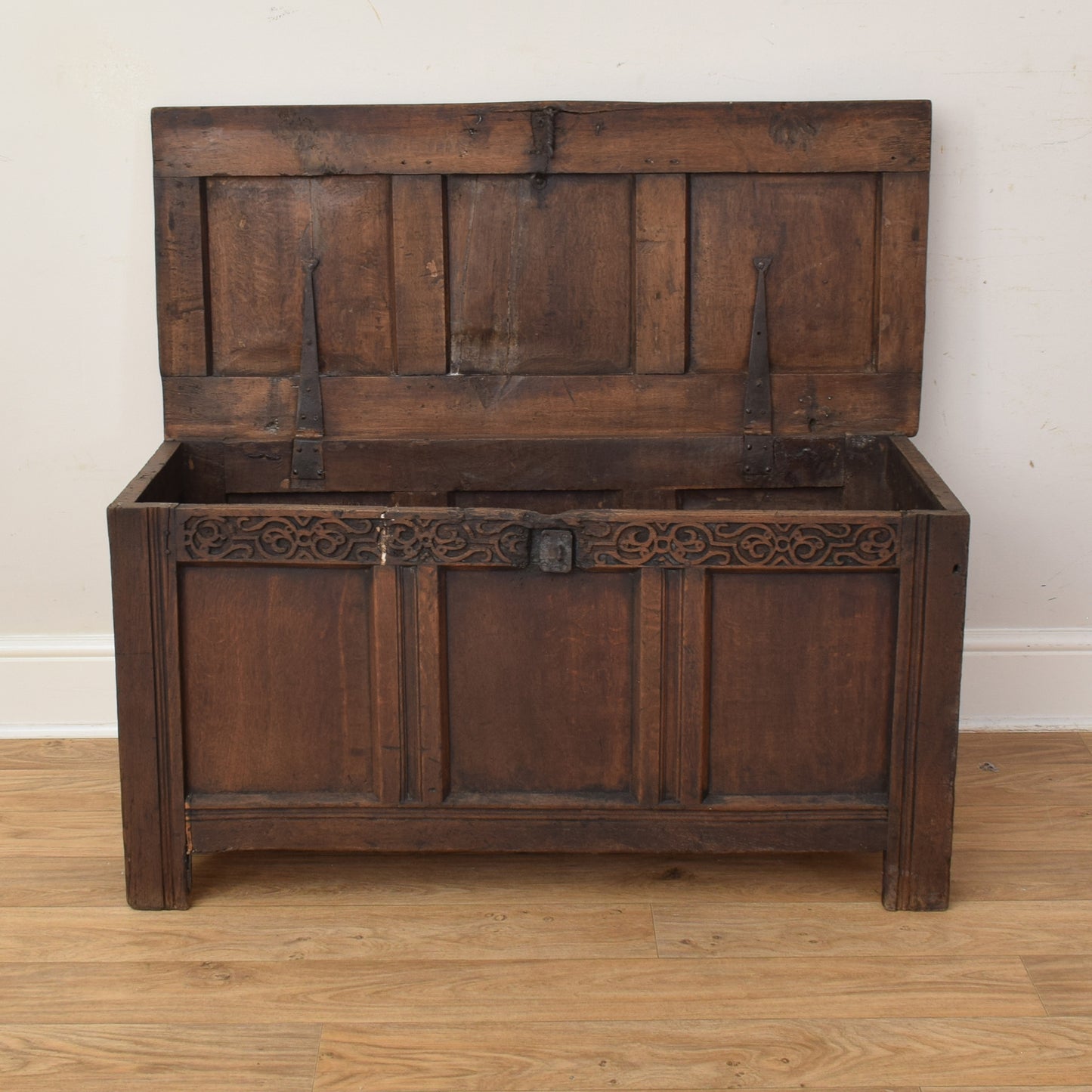Antique Oak Blanket Box