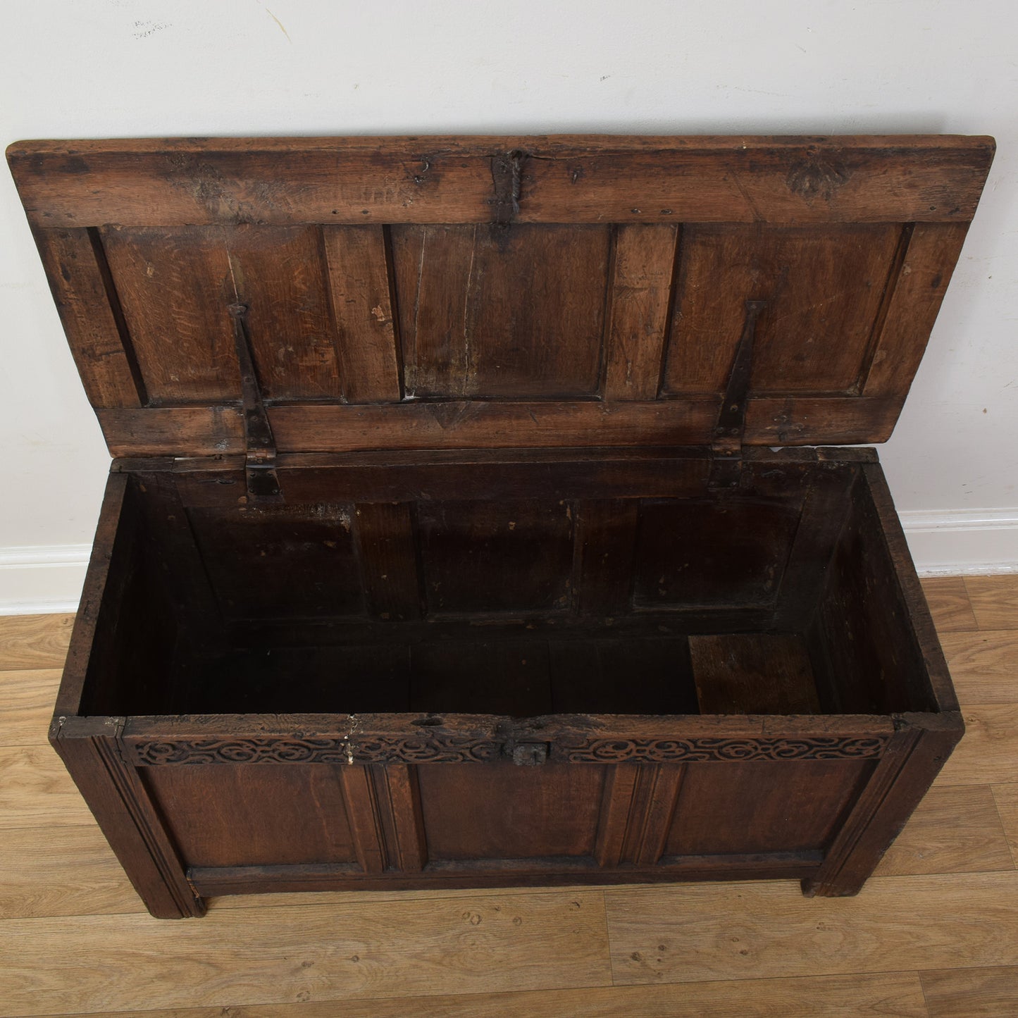 Antique Oak Blanket Box