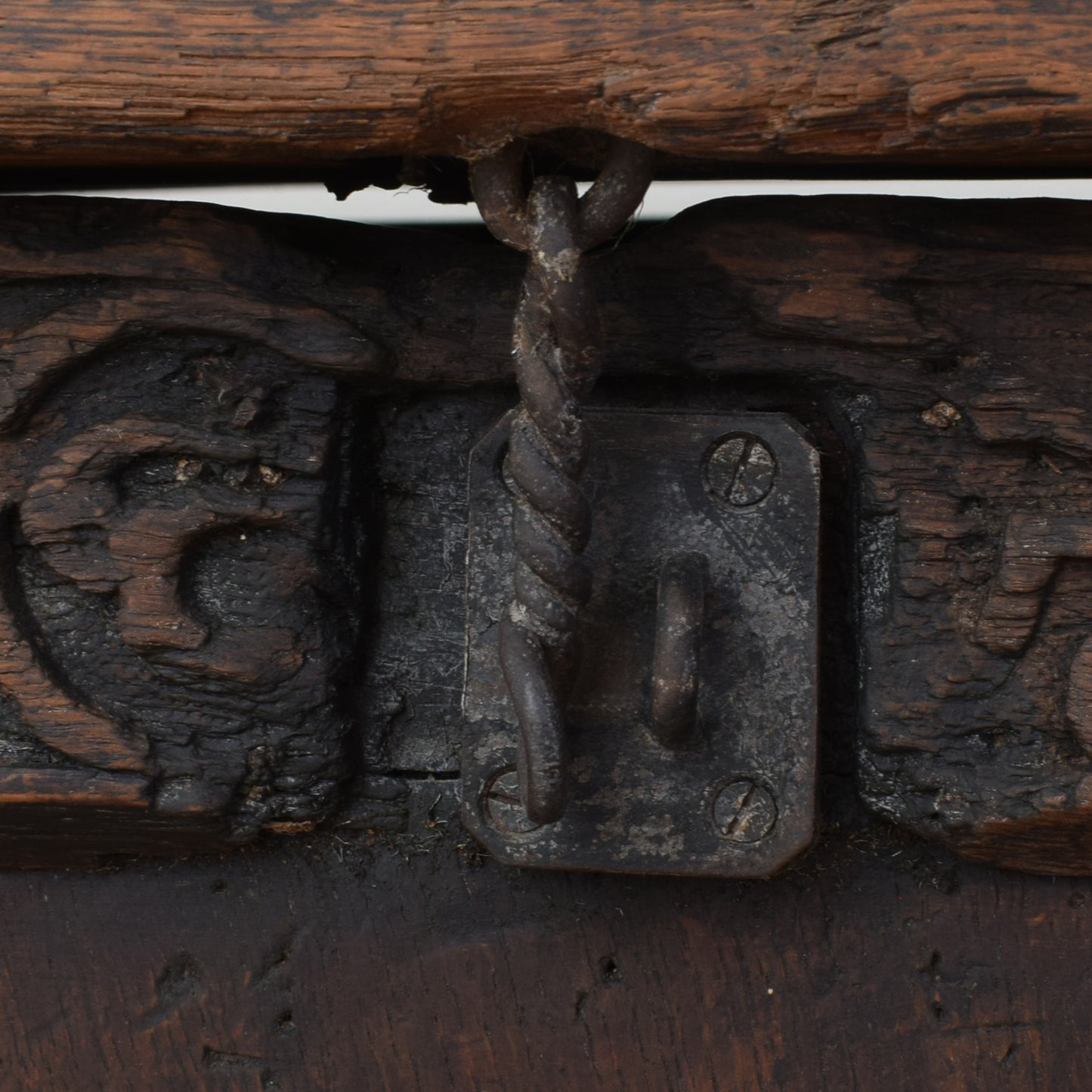 Antique Oak Blanket Box