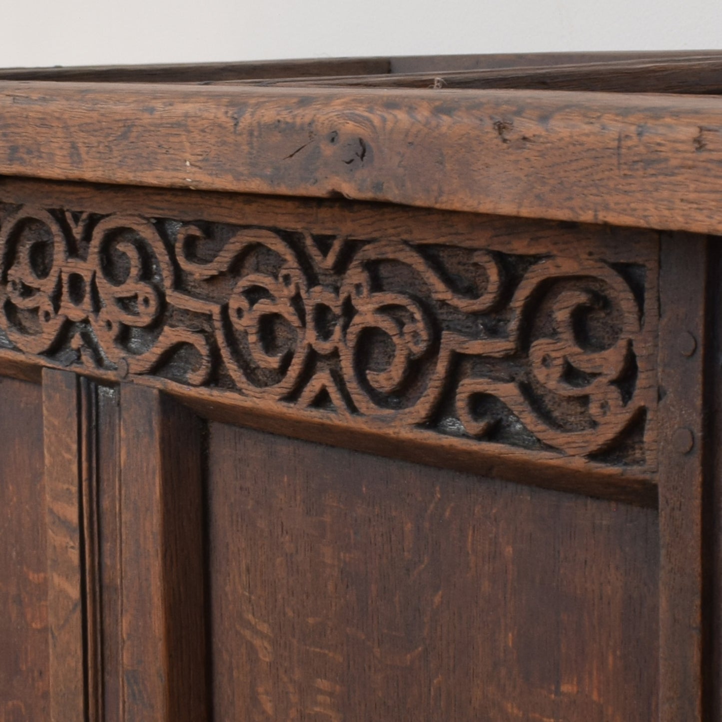 Antique Oak Blanket Box