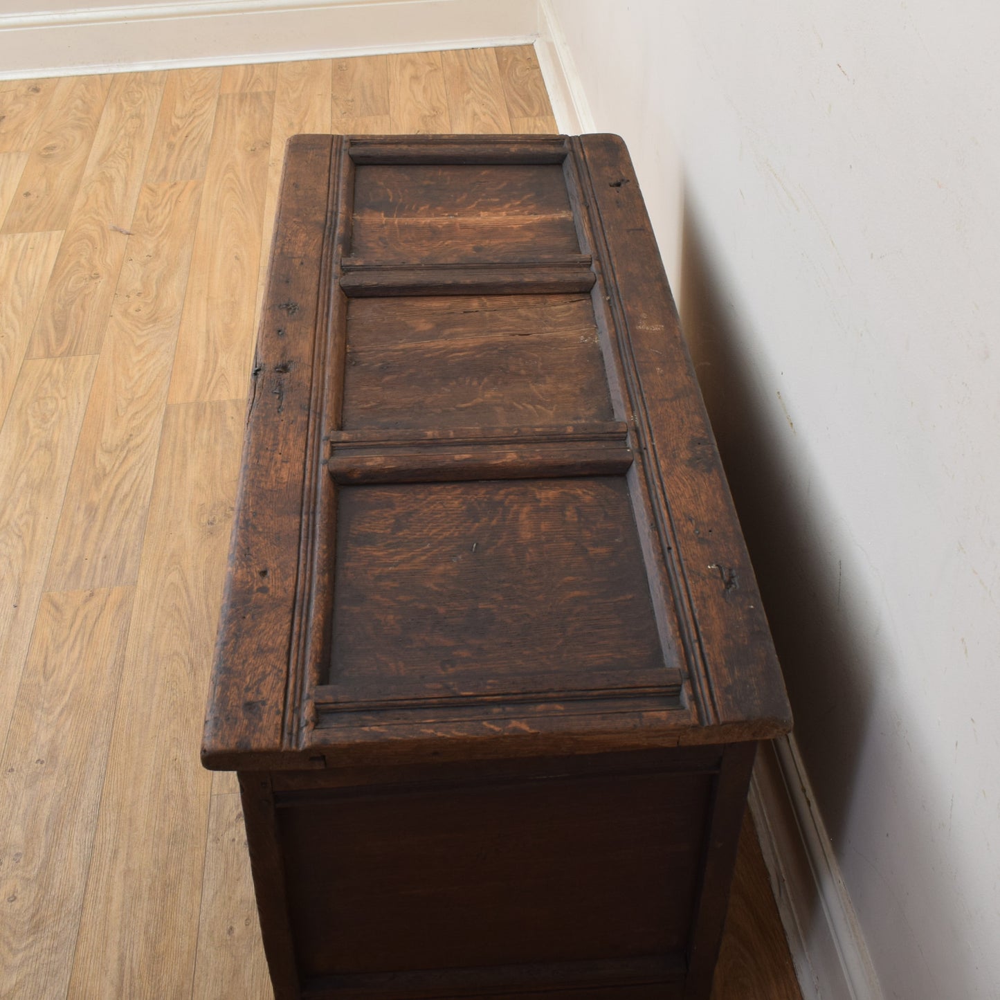 Antique Oak Blanket Box