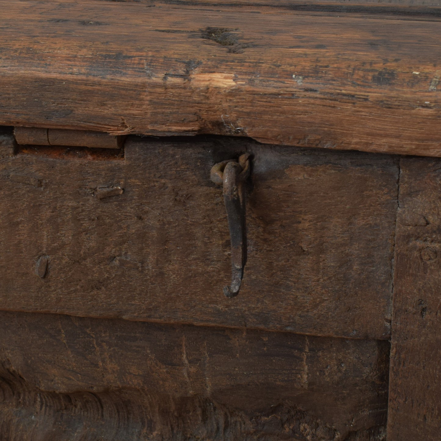 Antique Oak Blanket Box